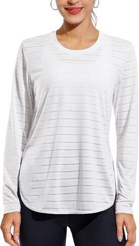 G4Free Women's Long Sleeve UV Shirts Hiking Running Lightweight Quick Dry Workout Shirts in Saudi Arabia