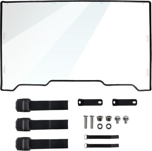 Full Vented Windshield Compatible with 2016-2024 Honda Pioneer 1000-3 1000-5; 2023-2024 Pioneer 1000-6 Accessories Scratch Resistant Clear Hard Coat Poly Front Windscreen in Saudi Arabia