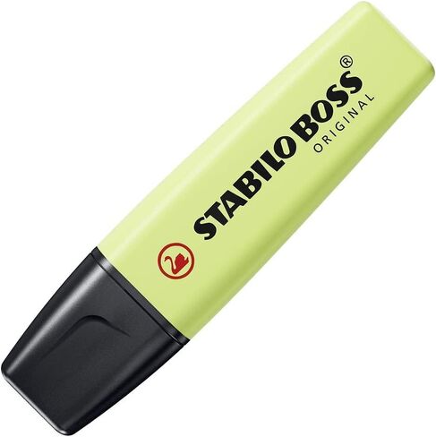 STABILO Highlighter BOSS ORIGINAL Pastel - Pack of 6 - Milky Yellow, Creamy Peach, Pink Blush, Lilac Haze, Hint of Mint, Touch of Turquoise in Saudi Arabia