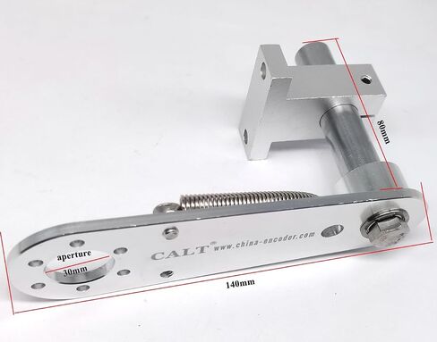 Length 140mm T-Shaped Base Aperture Aluminum Alloy Bracket Spring Holder for Encoder (Encoder not Included) (30mm Hole, Circular Rod Length 80mm) in Saudi Arabia