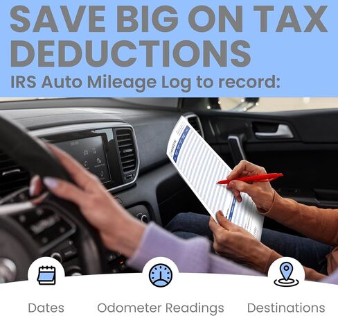 Extra Large Receipt Envelope & Receipts Organizer (Pack of 18) - Efficiently Manage Business Expenses & Log Mileage Trips - 12.8" × 9.0" Inches, Blue Color- Business Ledger for Small Business in Saudi Arabia