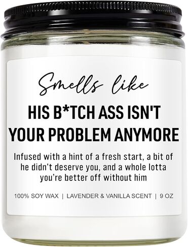 Funny Divorce Candles, Divorce Gifts for Women, Divorce Party Decorations, Breakup Gifts for Women, Cheer up, Break up Gifts for Her, Gifts for Newly Divorced Woman, Ex Boyfriend Gifts in Saudi Arabia