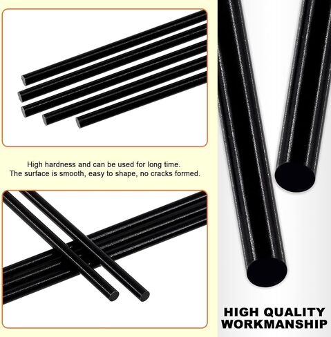 Tanstic 2Pcs 6mm x 356mm 304 Stainless Steel Rods Black Round Metal Rods for Gear Shaft DIY Craft Making in Kuwait