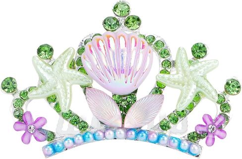Didder Starfish Seashell Mermaid Crown Hair Comb for Girls Halloween Mermaid Costume Hair Accessories Mermaid Tiara in Saudi Arabia