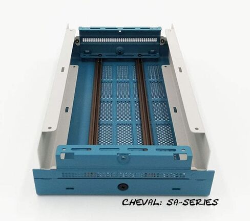 علبة صندوق الضميمة الإلكترونية DIY 1.5U 65 × 178 × 305 ملم. الألومنيوم الأزرق الكامل in Kuwait