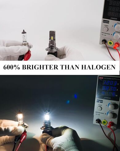 SEALIGHT H7 Fog Light Bulbs, 1:1 Real Size H7 Fog Lights 24000LM 500% Super Bright Fog Lights, 6500K Cool White Light Bulb for H7 Bulb, Pack Of 2 (S3 Series) in Saudi Arabia