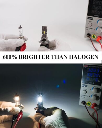 SEALIGHT H7 Fog Light Bulbs, 1:1 Real Size H7 Fog Lights 24000LM 500% Super Bright Fog Lights, 6500K Cool White Light Bulb for H7 Bulb, Pack Of 2 (S3 Series) in Saudi Arabia