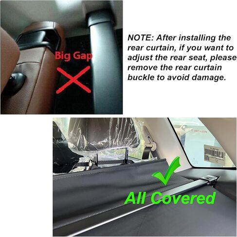 Cargo Cover for 2023 2024 Honda CRV with Rear Curtain, Upgraded Full Coverage Retractable Rear Trunk Cover Compatible with Honda CR-V 2023 2024 Trunk Cover Accessory (Carbon Fiber) in Saudi Arabia