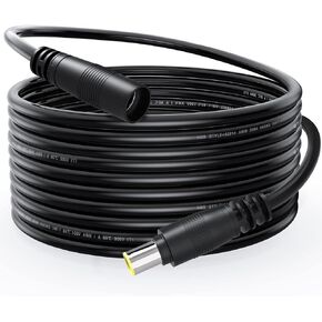 Electop DC 8mm Extension Cable 20Ft, DC 8mm Cord 14AWG DC 8mm Female to Male Adapter Connector Cable 8mm DC Power Plug for GZ Yeti Jackery Solar Generator Portable Power Station and Solar Panel