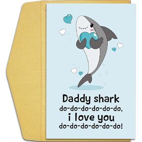 Qiliji Happy 1st Father's Day As My Daddy Card, First Father's Day Card from Baby Boy Girl, 1st Father's Day Card for New Dad, I Love You With My Whole Little Heart