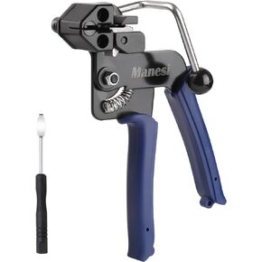 Metal Zip Ties Cutter for Stainless Steel Tie Wrap,Tensioning Installation Cutting Tool for Self-Locking Stainless Zip Ties with Free Zip Tie Release Tool