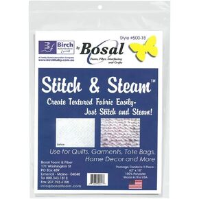 Bosal Stitch & Steam 62" x 18" Package, White