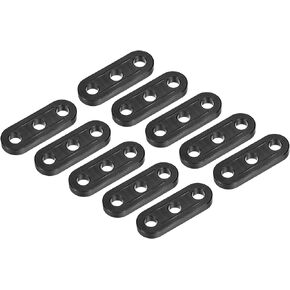 MECCANIXITY Tent Rope Buckles, 5.4mm Plastic Guyline Adjuster Cord Tensioners for Outdoor Camping Canopy Tarp, Black Pack of 12