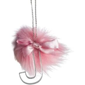 Pink Car Accesories Mirror Hanging Pendant Custom Alphabet Car Decoration - Z