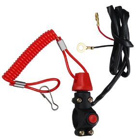 Kill Stop Switch 2 Wires On Off Aftermarket Replacement Parts Compatible for 50cc 70cc 90cc 110cc 125cc 150cc 200cc 250cc ATV Dirt Bike Go Kart Pit Bike.