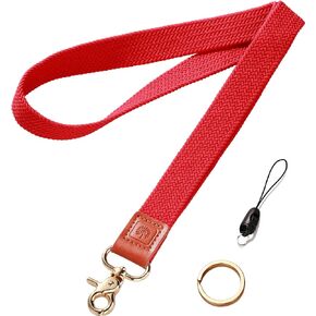 Stretchy Neck Lanyard for Keys ID Badges, Cute Keychain Lanyard Super Soft Nylon Badge Lanyard, Long Lanyards for Teacher Office Women Men Card Wallet Holder