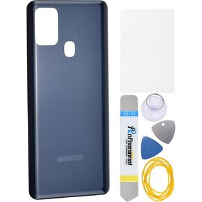 غطاء خلفي بلاستيكي أسود بديل لهاتف Samsung Galaxy A21s SM-A217F لاصق مسبق القطع ومجموعة أدوات in Kuwait