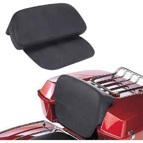 Motorcycle Tour Pack Backrest Pad, Trunk Backrest Pads for Harley 2014-2023 Touring Road Glide FLTRX Electra Glide FLHT Road King FLHR Street Glide FLHX and Tri Glide models