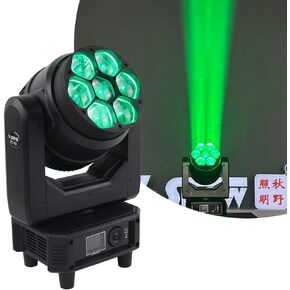 VSHOW R740 7 * 40W RGBW 4in1 LED Splash Moving wash Light - 7 Fixture LED Beam Wash Zoom Lights Mini DMX512 Wash Led Stage Lighting DJ Show Disco Lights