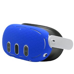 Silicone Protective Cover for Quest 3, VR Headset Protective Shell VR Accessories Anti-Dust Anti-Scratch Compatible with Quest 3 Front Headset(Black)