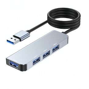 USB 3.0 Hub for Acer, Dell, HP Laptop, TV 4 Port USB Splitter Compatible with Flash Drive, HDD, Headset, Printer, Keyborad & Mouse, 4 Feet