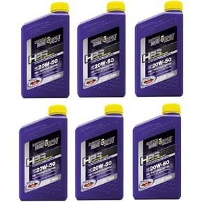 Royal Purple 31250 HPS Street Synthetic Motor Oil 20W50 Pack of 6 Quarts