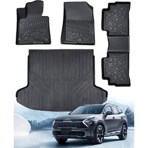 سجادات أرضية كيا سبورتاج 2024 2023 غير هجينة، سجادات أرضية شتوية لكيا سبورتاج، تناسب جميع الأحوال الجوية لسيارة كيا سبورتاج 2023-2024 بطانة سجادة صندوق السيارة لسجاد كيا سبورتاج in Kuwait
