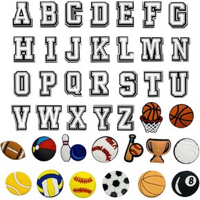 Lot of 30,50,100 pcs Random Different Shoe Charms Clog Shoes & Bracelet Wristband Decoration for Kids Girls Boys Men Women Party Gifts