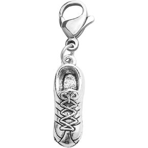 CHOORO Runner Gift 3D Running Shoe Clip-on Charm Sneaker Pendant Bag Charm Zipper Pull Fitness Gym Gift Jewelry Making Charms