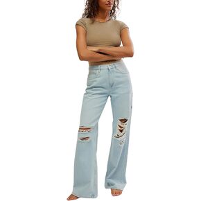 Free People Women's Tinsley Baggy High-Rise Skinny, Ripper 27 in Saudi Arabia