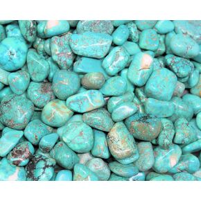 Pachamama Essentials Turquoise Howlite Tumbled - Healing Stone - Crystal Healing 20-25mm (1)