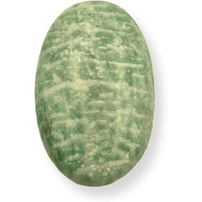 GEMSCITE Wholesalegemshop Amazonite Gemstone Carved Palm Stone/Pocket Palm Stone/Reiki Healing & Crystal Grid for Natural Body Chakra Balancing