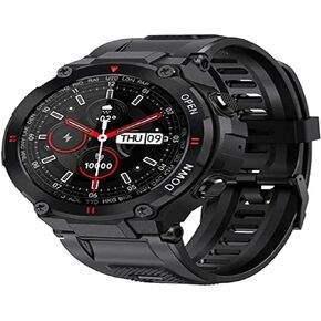 GUCABE Military Smart Watch for Men Outdoor Tactical Smartwatch, ip67 Waterproof Rugged Bluetooth Dail Calls Speaker 1.3" HD Touch Screen GPS Tracker Heart Rate Sleep Monitor