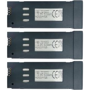 3PCS 3.7V 500mAh Lithium Battery for E58 S168 JY019 Quadcopter Remote Control Drone