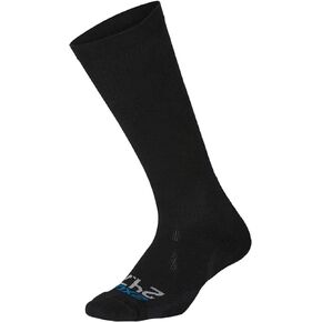 2XU Unisex 24/7 Compression Socks - Enhance Circulation & Reduce Fatigue - Black/Black - Size Large 2