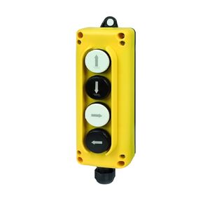 Automation Systems Interconnect TLP4.C Compact Pendant Station, 4 Button Up/Down/Right/Left Push Buttons, 4NO Contacts