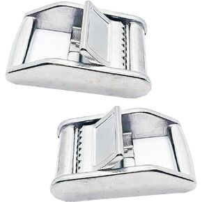 1 inch Buckle for Straps Metal Stainless Steel Quick Release Adjustable Lock Slider Buckles Replacement Fasteners- 2 Pack