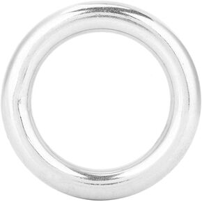 2 Inch Welded O Rings, Stainless Steel O Rings Boat Marine Polished Circle Metal Round Rings for Climbing Sports Dog Leashes