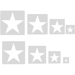 8 PCS Large Star Stencil,Star Stencils Different Sizes, Star Template, Star Template Stencil, Large Star Stencil, Star Stencils for Painting, for Painting Template