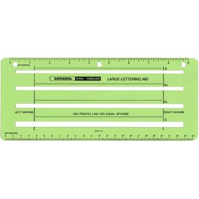 Rapidesign Large Lettering Aid Template, 1 Each (R924)