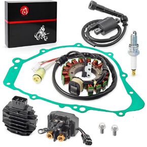 Magneto Stator Rectifier Ignition Coil Relay Gasket kit Compatible with Yamaha GRIZZLY 600 1999 2000 2001