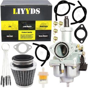 PZ26 Carburetor Hand Choke for 100cc-110cc 125cc 140cc 150cc 4-stroke Engines CB125 XL125S TRX250 TRX250EX Recon ATC185 ATC185S ATC200 ATC200S ATC200X GY6 ATV Quad Go Kart Buggy DB17 Dirt Bike