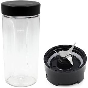 Replacement Parts Blade with 12oz Cup and Lid,Compatible with Oster BLSTAV BLSTPB My Blend 250-Watt Blender