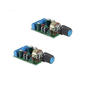 DC 1.8-12V TDA2822M Audio Amplifier Board 2.0 Channel Stereo Amp 3.5mm AUX Audio Amplifier Module 2Pcs