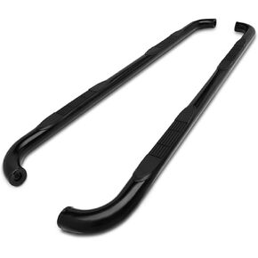 TAC Side Steps Compatible with 2001-2003 Ford F150|2004 F150 Heritage SuperCrew Cab 4 Door Pickup Truck 3" Black Side Bars Nerf Bars Step Rails Running Boards Off Road Exterior Accessories 2 Pieces