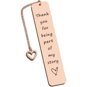 Thank You Appreciation Gift for Women Friends Bestie Teacher Coworker Boss Lady Mentor Retirement Gifts for Women Book Lover Birthday Valentines Wedding Christmas Thank You for Being Part of My Story