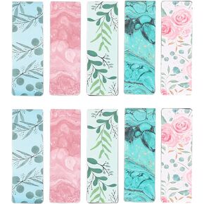 Magnetic Bookmarks 10 Pieces, Magnet Page Markers Set (5 Designs)