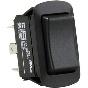 JR Products 13835 Black Water Resistant SPDT On/Off/On Switch