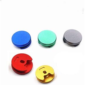 1pcs Metal Buttons for 3DS 3DS XL 3DS LL Analog Controller Stick Cap 3D Joystick Cap for 2DS New 2DS 3DS LL XL Thumbstick Button (Blue)