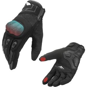 ROCKBROS Motorcycle Gloves for Men Women Summer Breathable Mountain Bike Cycling Gloves Touchscreen Hard Knuckle Motocross Gloves for BMX, MTB,ATV,Road Racing